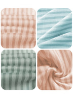 Striped Vest Bubble Skirt Set