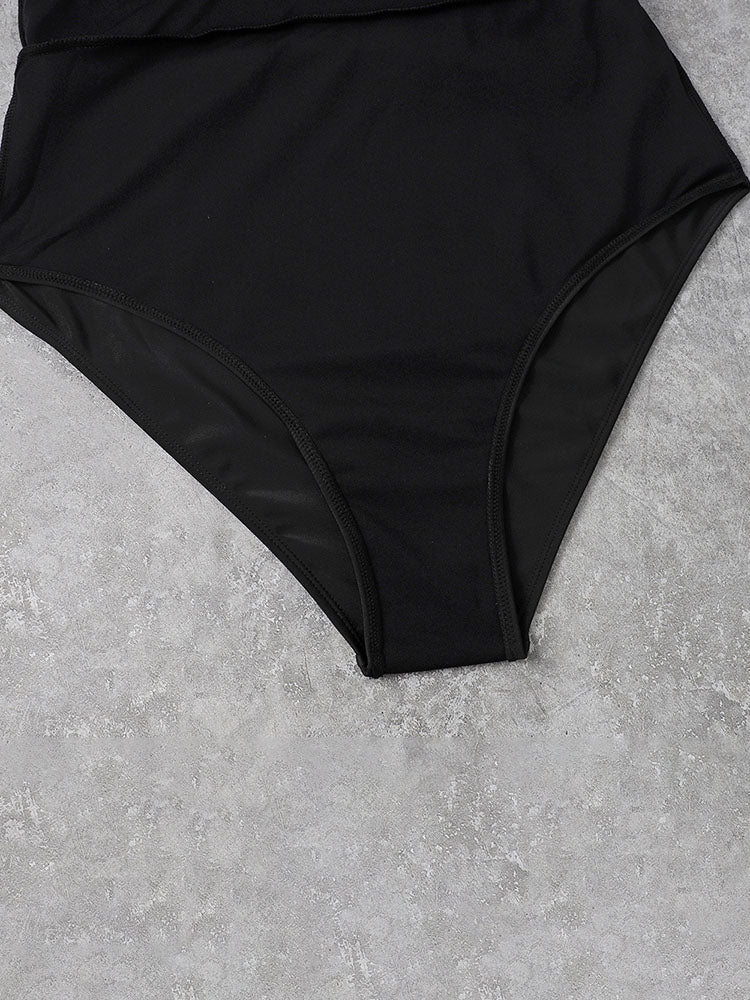 Trajes de baño sin espalda de Chian con cuello Halter de talla grande