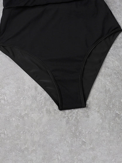 Trajes de baño sin espalda de Chian con cuello Halter de talla grande