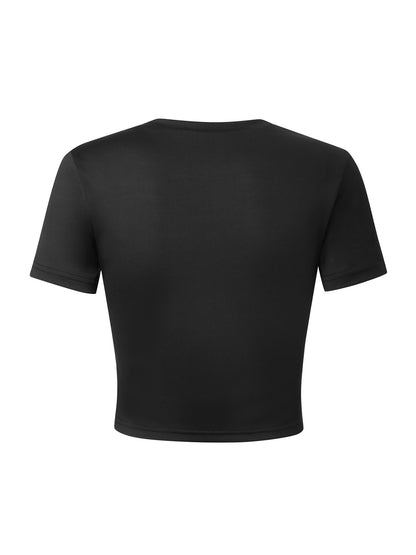 MAIN CHARACTIER Crop Top Graphic T-Shirt