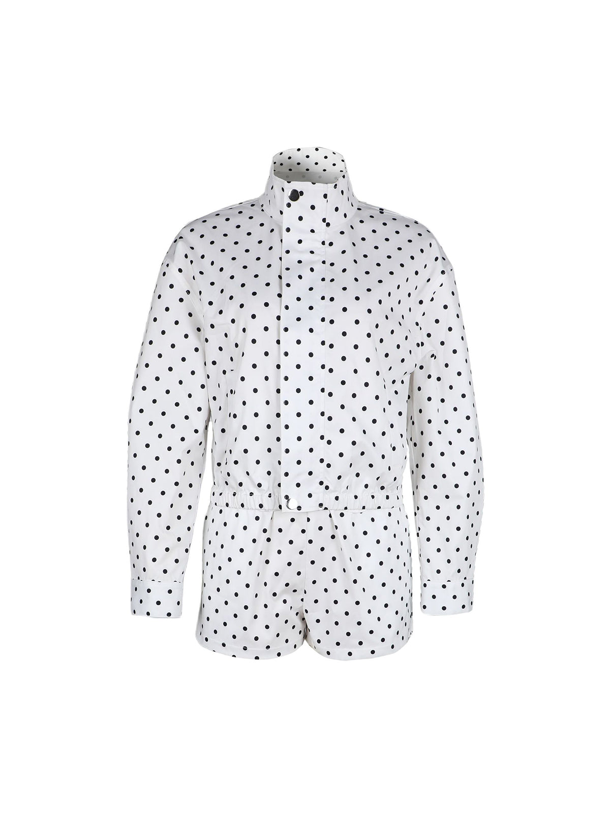 Polka Dot Jacket Shorts Set