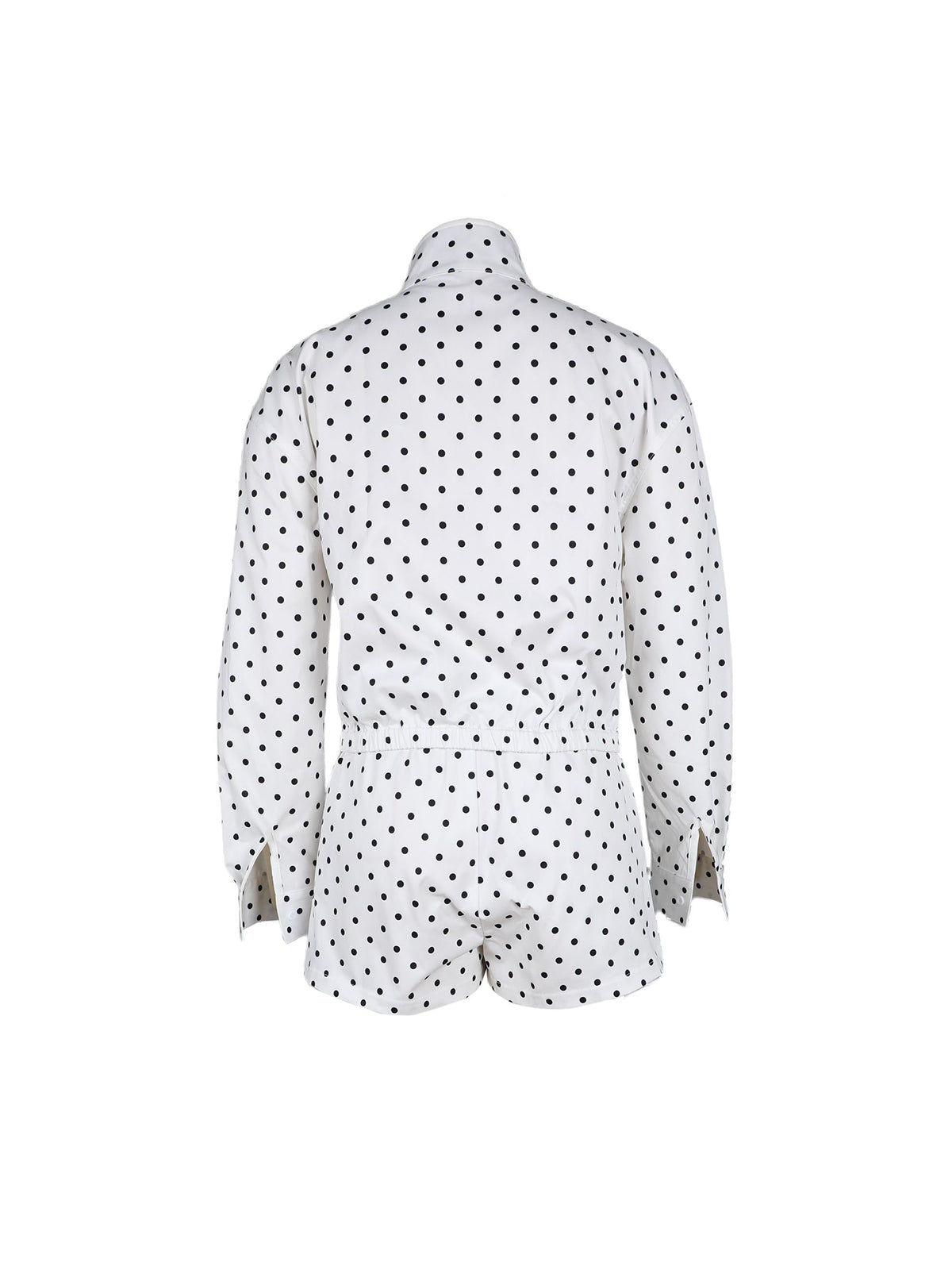Polka Dot Jacket Shorts Set
