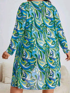 Plus Size Three Piece Floral Print Short Set