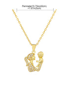 Collares de cadena con patrón de figura