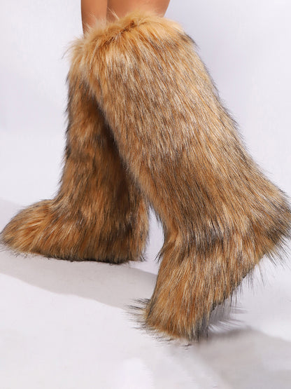 Y2K Winter Knee-High Snow Boots