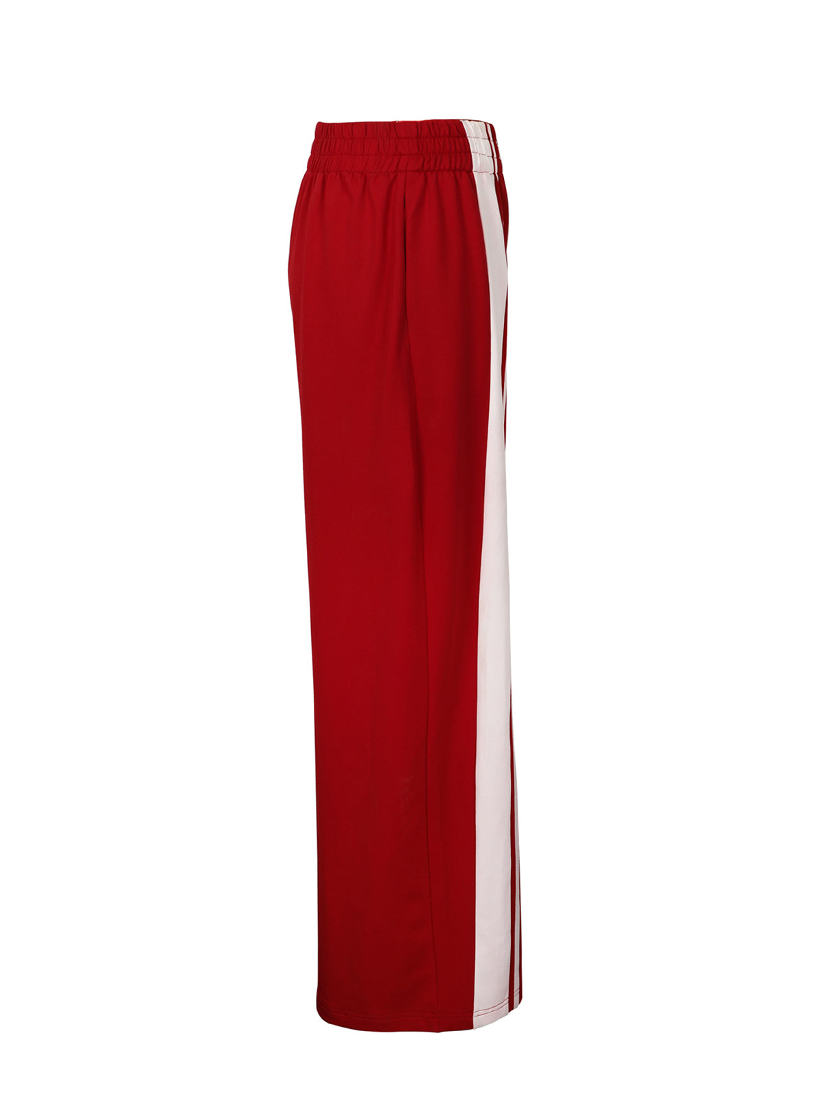 Wide Stripe Elastic Waist Wide Leg Pants