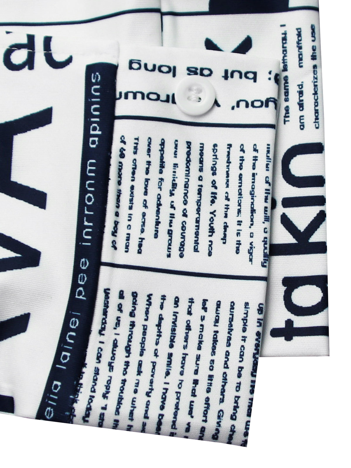 Newspaper Print Blazer Belted Pants Set