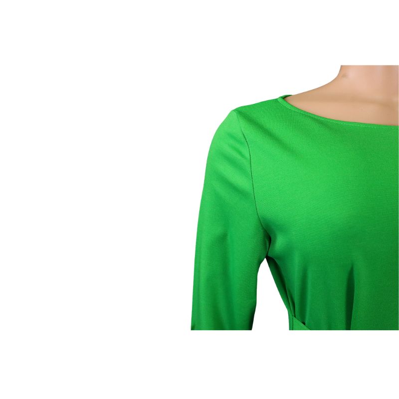 Vestido con cordones de color liso
