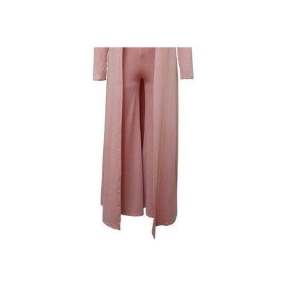 Conjunto casual de tres piezas de color sólido