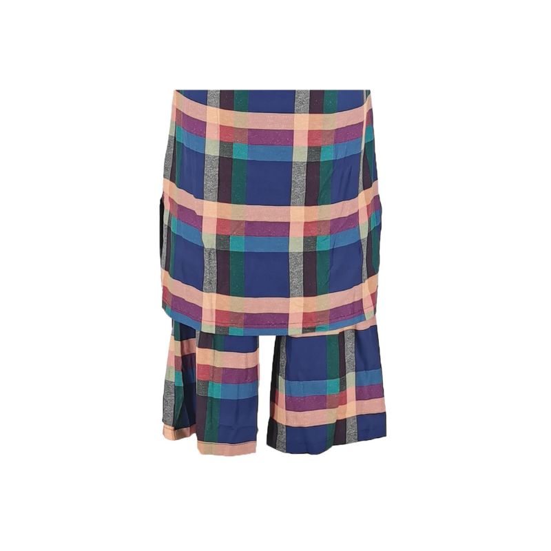 Conjunto de pantalón de pierna ancha con camisas a cuadros