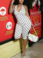 Halter Polka Dot Romper