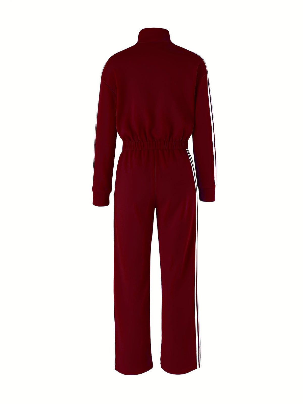 Striped Jacket Wide Leg Pants Set