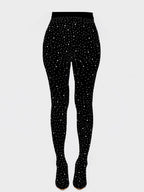 Rhinestone Stiletto Pointed Toe Pants Boots