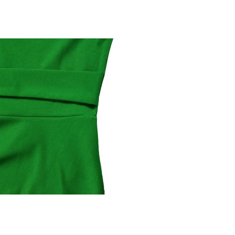 Vestido con cordones de color liso