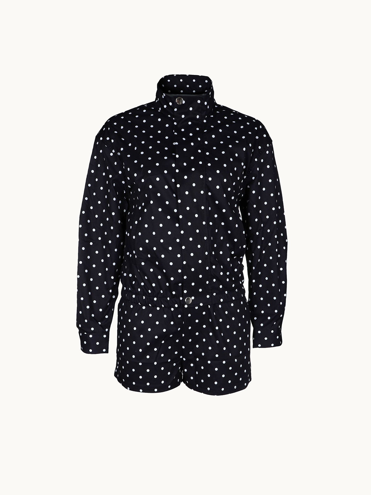 Polka Dot Jacket Shorts Set