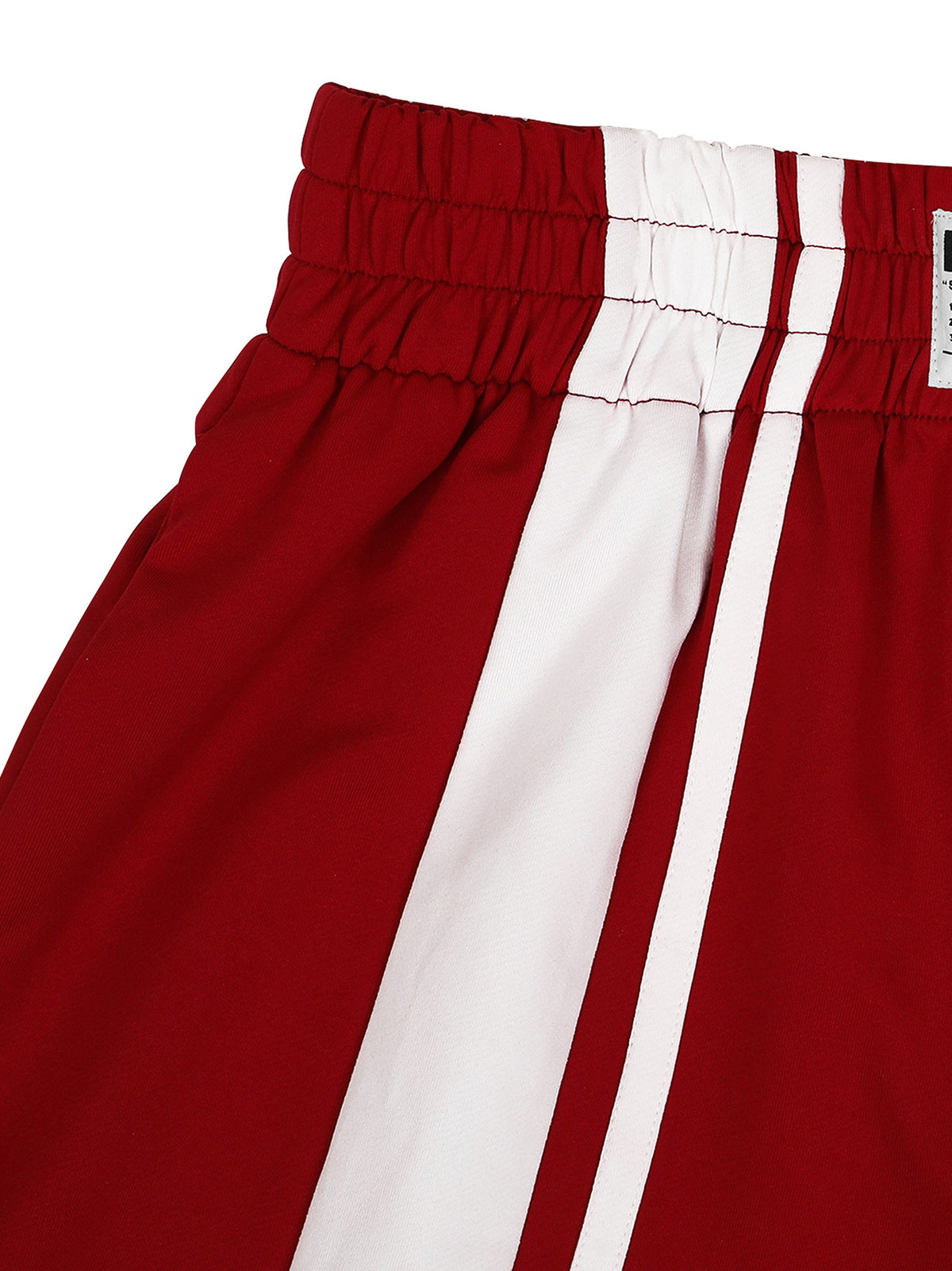 Wide Stripe Elastic Waist Wide Leg Pants