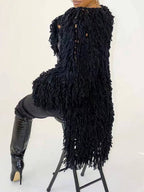 Crochet Fringe Knit Cardigan