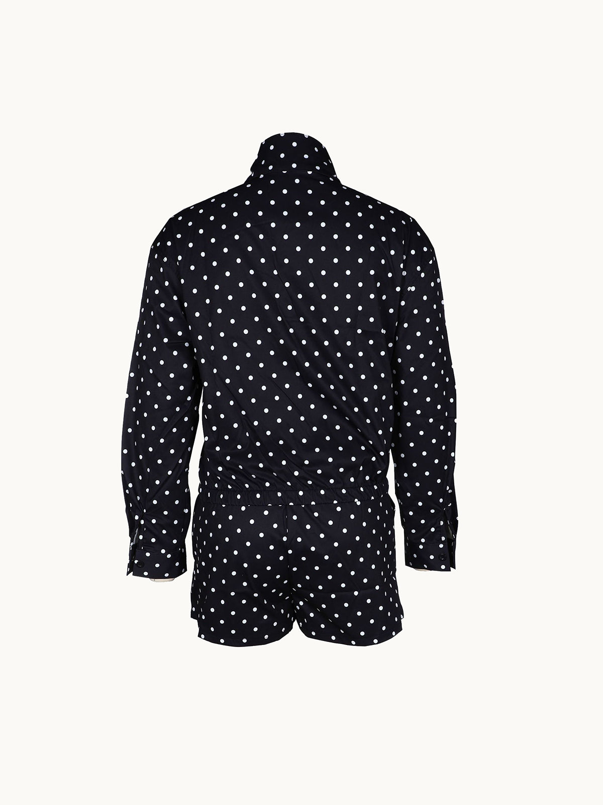 Polka Dot Jacket Shorts Set
