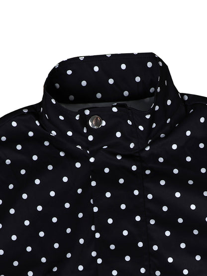 Polka Dot Jacket Shorts Set