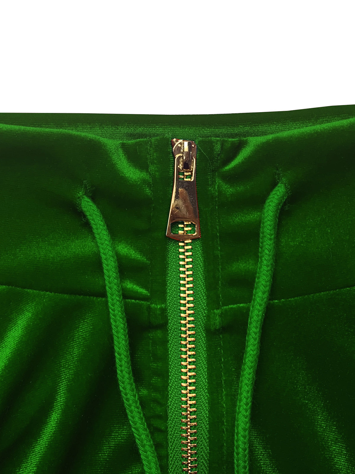 Zipper Jacket Wide Leg Pants Set