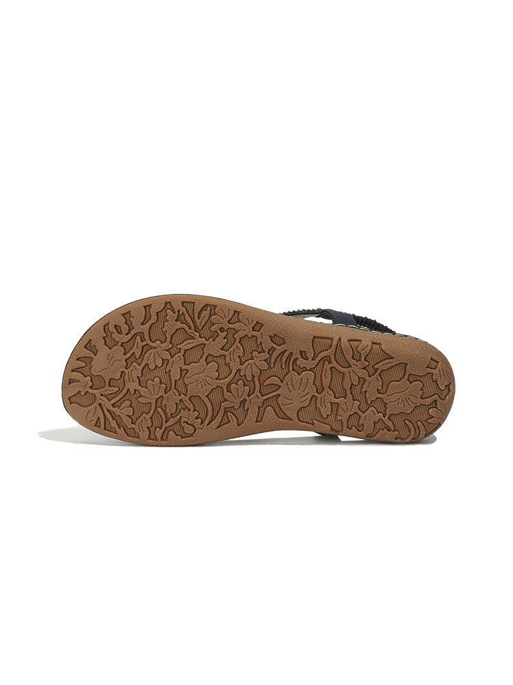 Folk-Custom Rhinestone Flip Flop