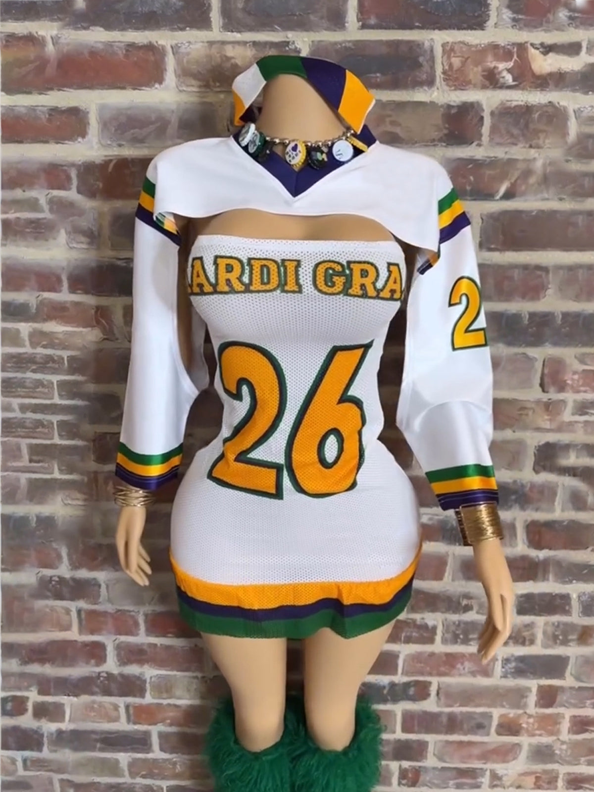 Sporty Letter Print Tube Mini Dress Set