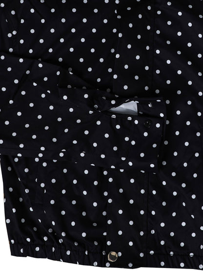 Polka Dot Jacket Shorts Set