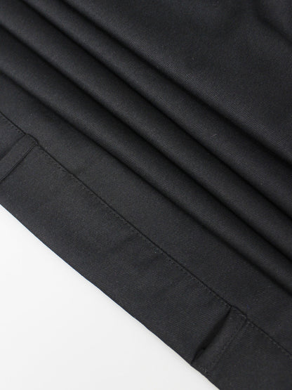 Strapless Button Front Belted A-Line Maxi Dress