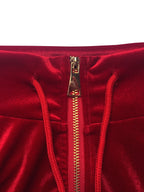 Zipper Jacket Wide Leg Pants Set