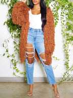 Crochet Fringe Knit Cardigan