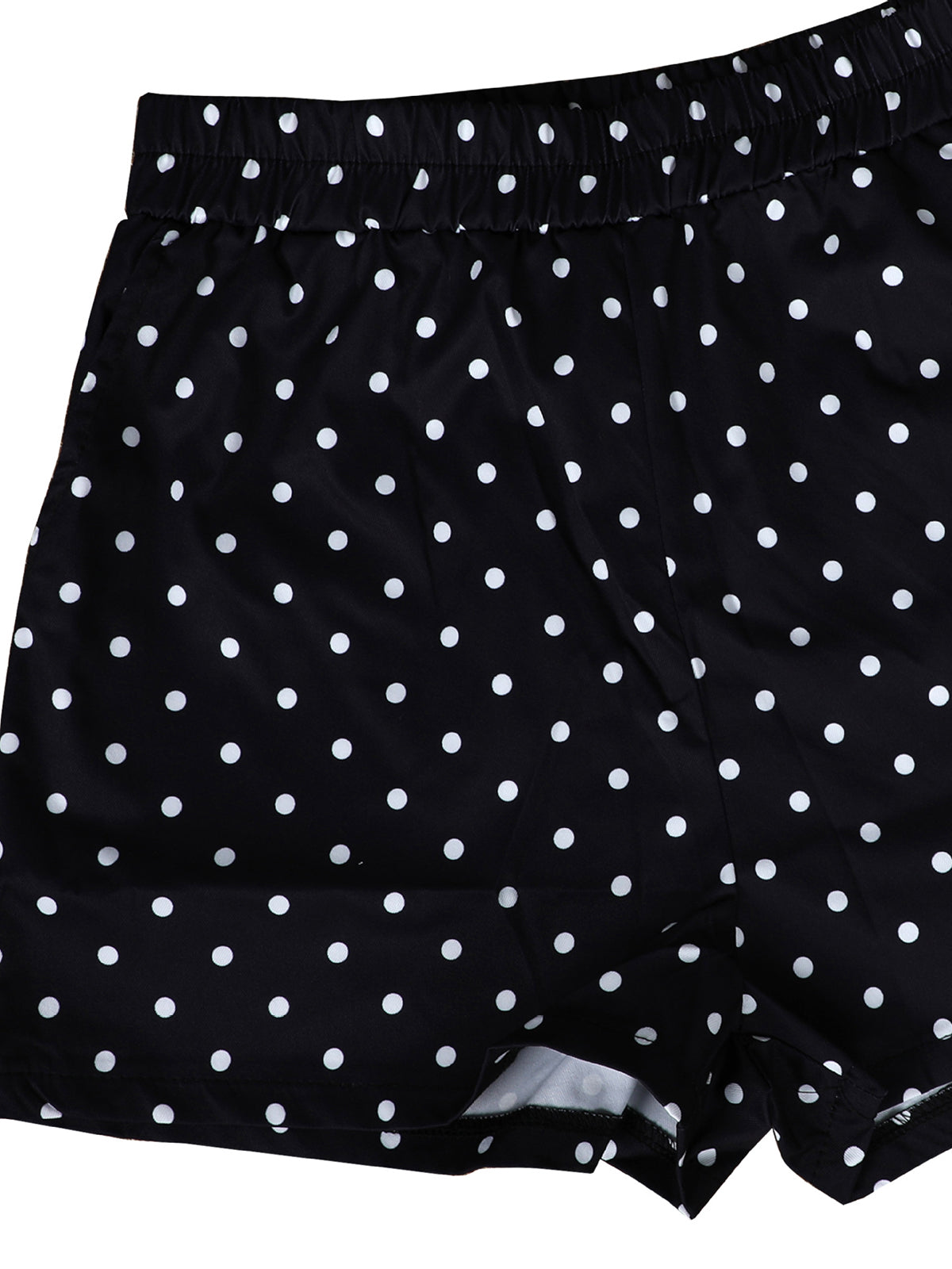 Polka Dot Jacket Shorts Set