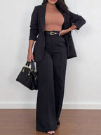 High Waist Straight Leg Pants