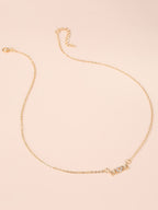Rhinestone Mom Chain Necklaces