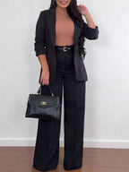 High Waist Straight Leg Pants