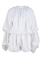 Ruffle Lantern Sleeve Top Shorts Set