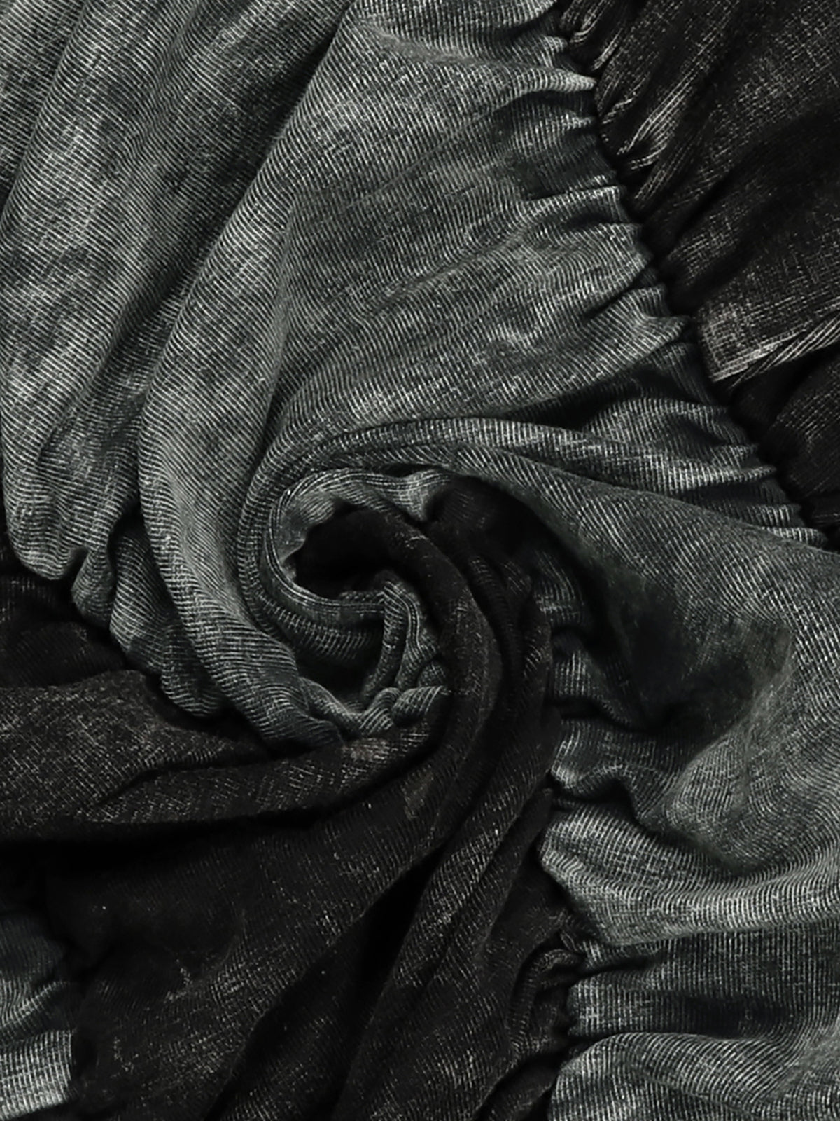 Two Pieces Solid Color Ruched Pants Set