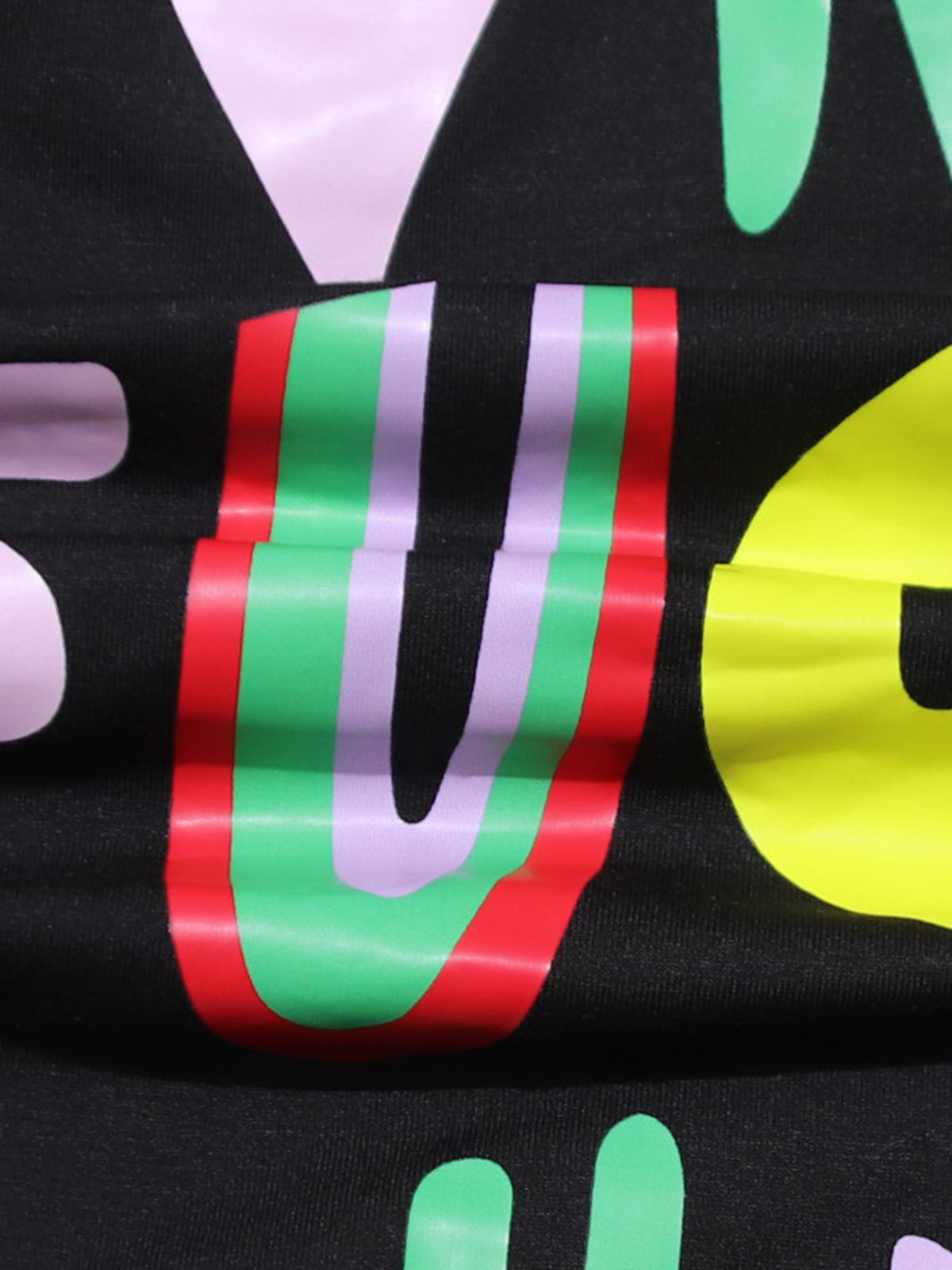 Colorblock Letter Print T Shirt Mini Dress