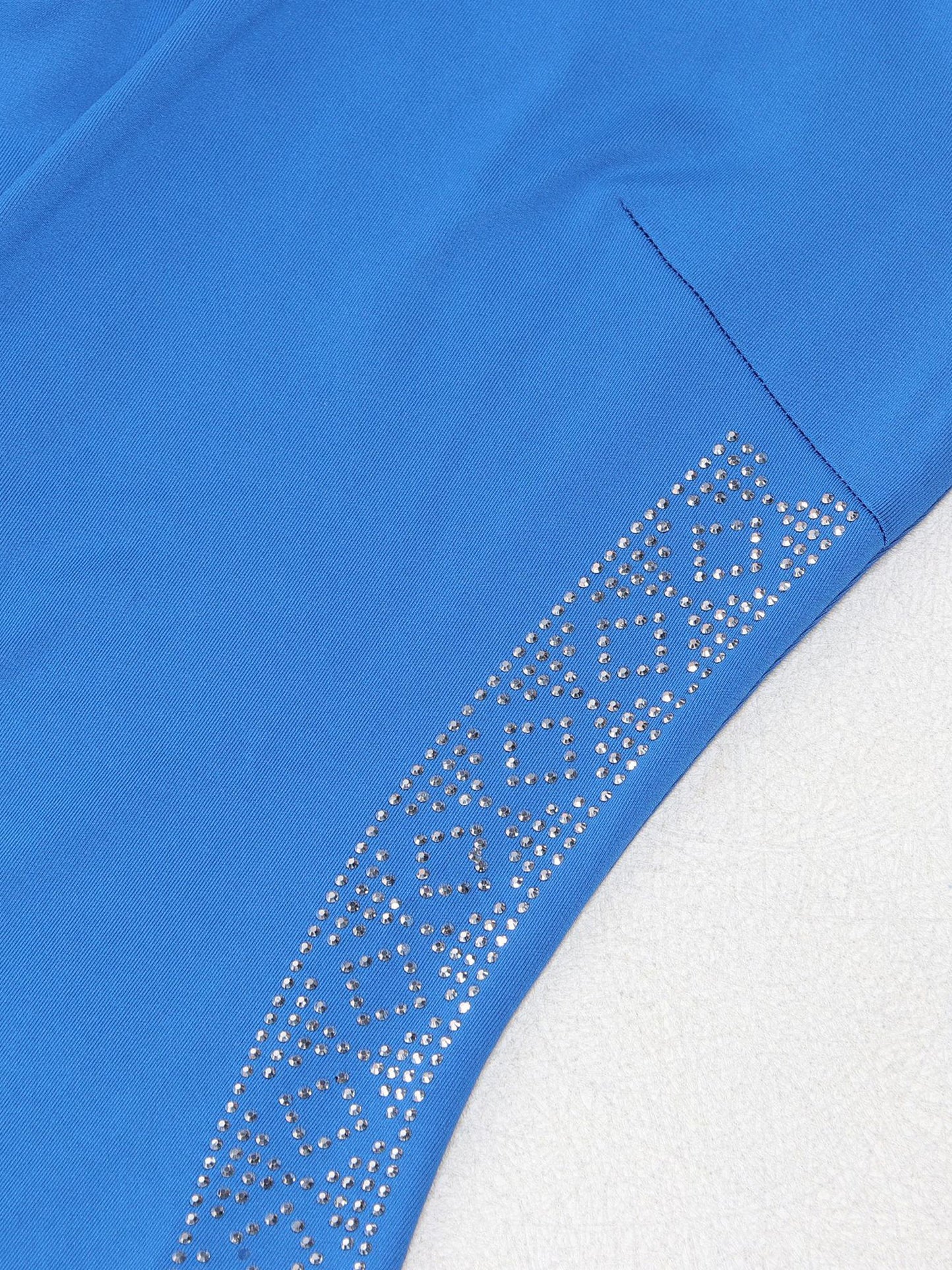 Rhinestone Bodycon Backless Dress