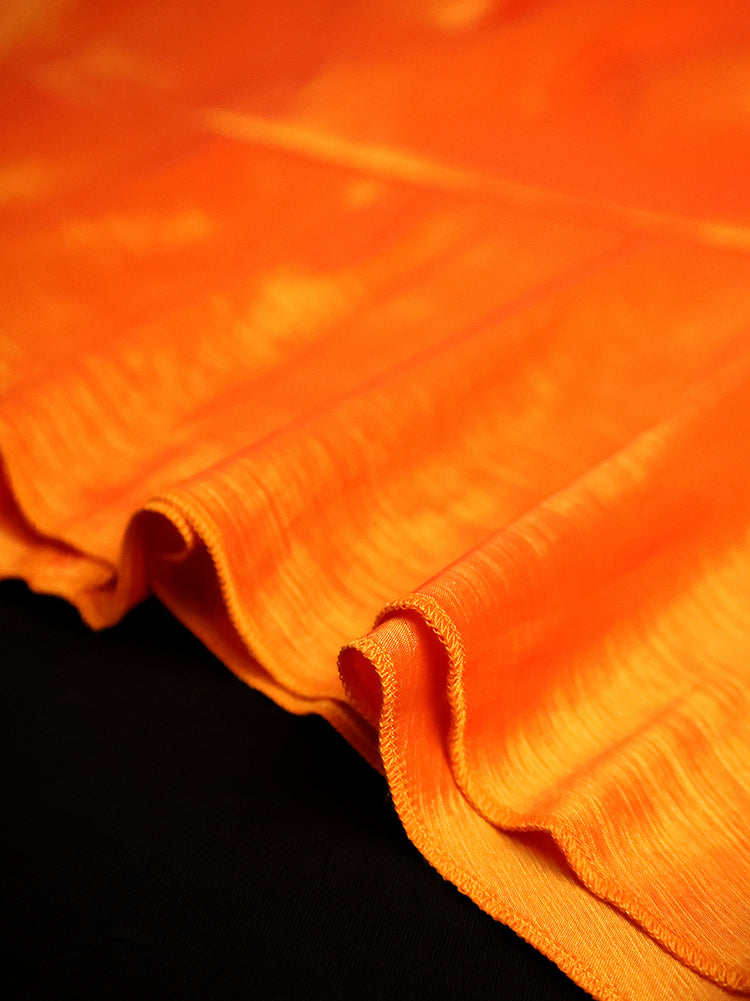 Plus Size Puff Sleeve Floral Skirt Set