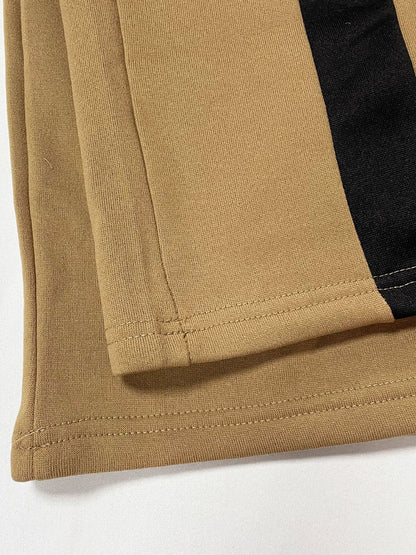 Color Block Half Zip Jumpsuit