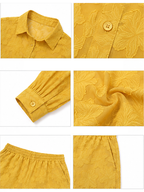Plus Size Floral Top Shorts Set