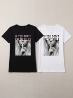Letter Print Casual Short Sleeve T-Shirt