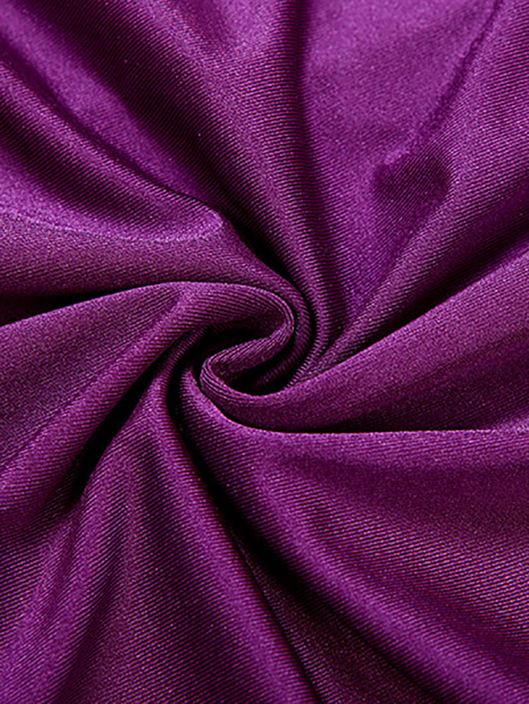 Draped Batwing Mini Dress