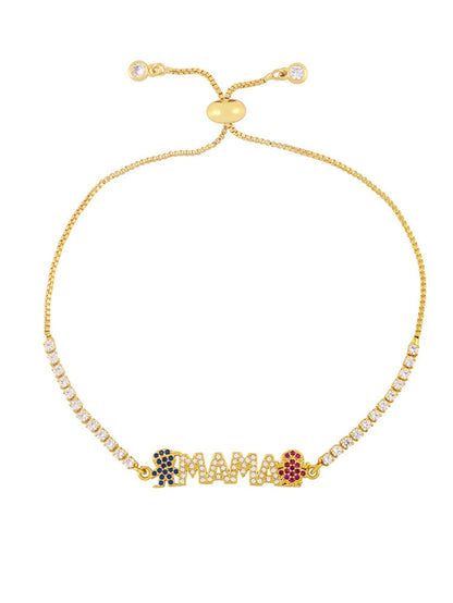 Pulseras coloridas con osos de diamantes de imitación