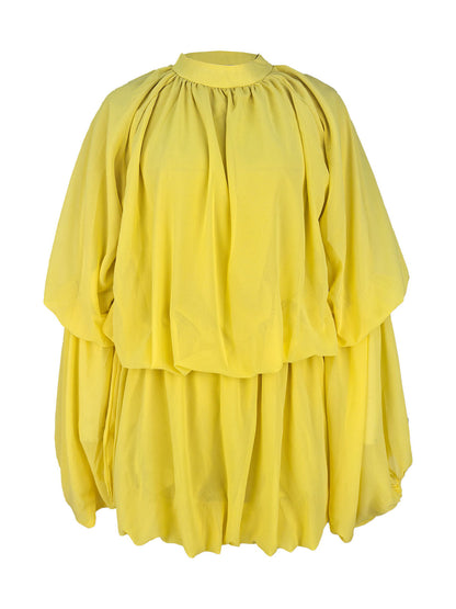 Ruffle Lantern Sleeve Top Shorts Set