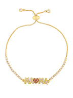 Pulseras coloridas con osos de diamantes de imitación