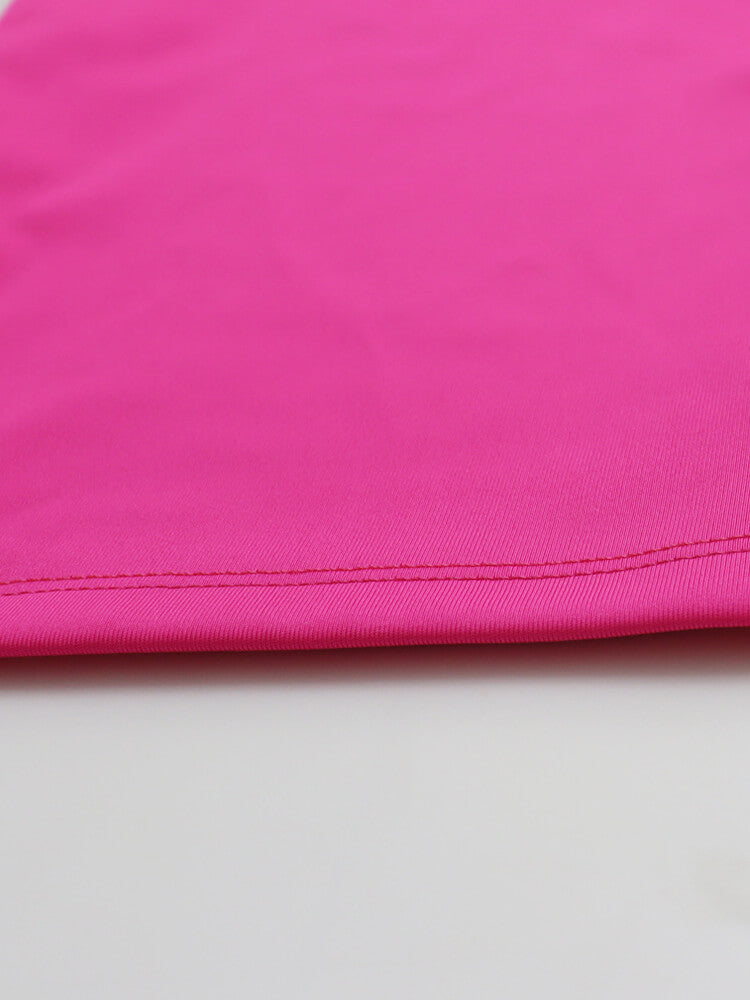 V-Neck Ruffle Sleeve Bodycon Dress