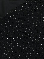 Strap Rhinestone Mesh Maxi Dress