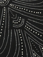 Strappy Rhinestone Mesh Maxi Dress