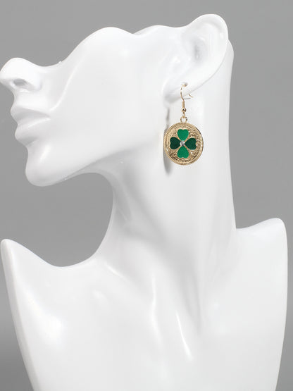 St Patrick's Day Clover Beer Earrings
